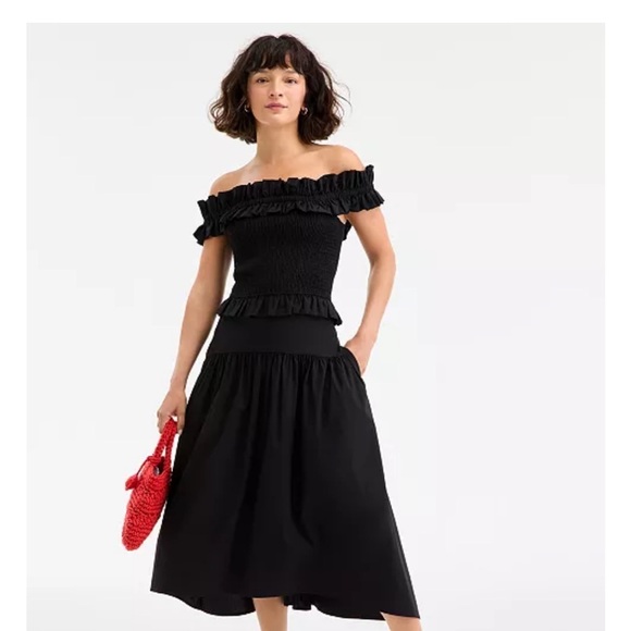 Brand new with tag White Off-Shoulder Ruffle shirred Top - Picture 3 of 10